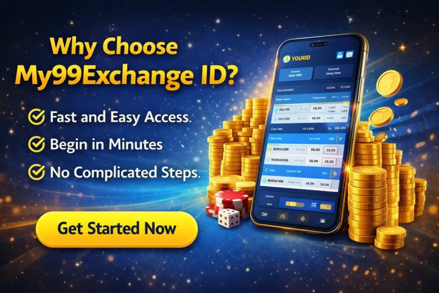 My99Exchange ID login process and online betting account dashboard