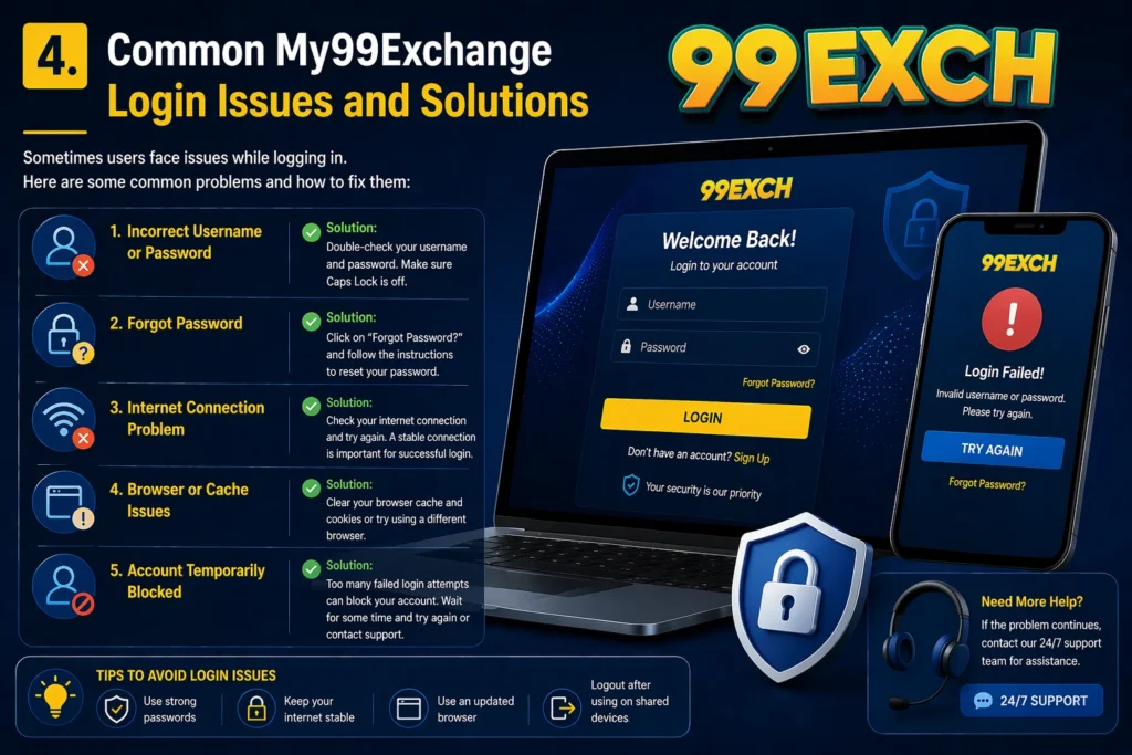 Common My99Exchange login issues and solutions